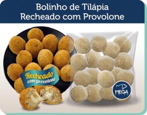 Bolinho de Tilpia Recheado com Provolone